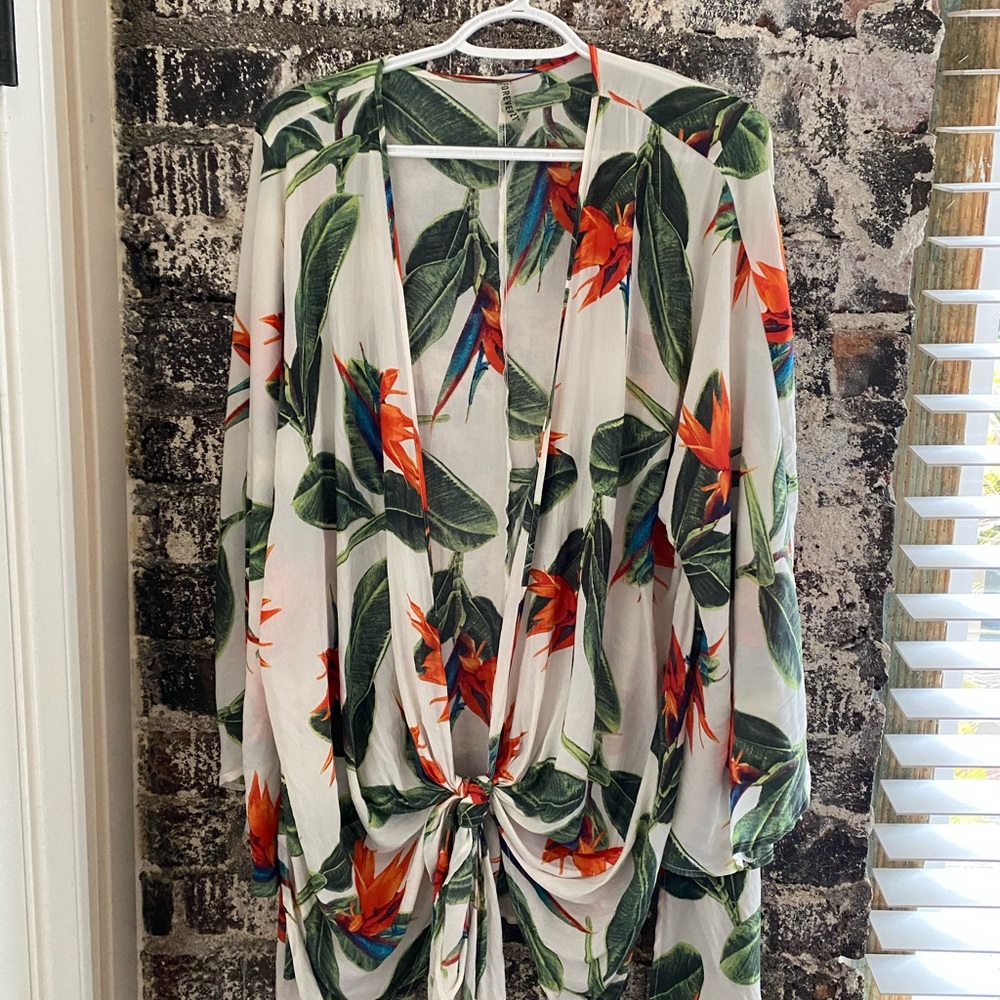 Tropical Swim Cover Up